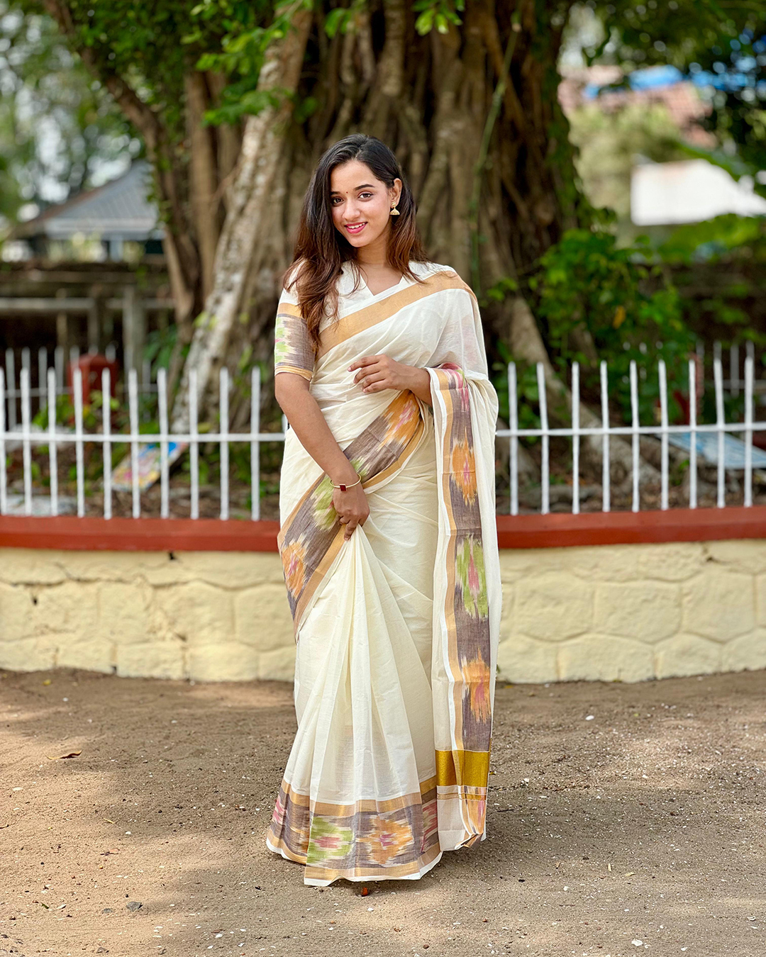 Pochampally Border Kerala Saree