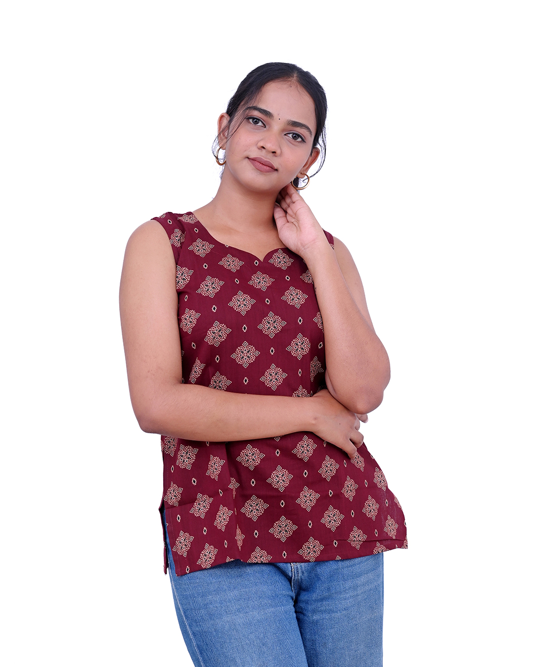 Ethnic Motif Cotton Top