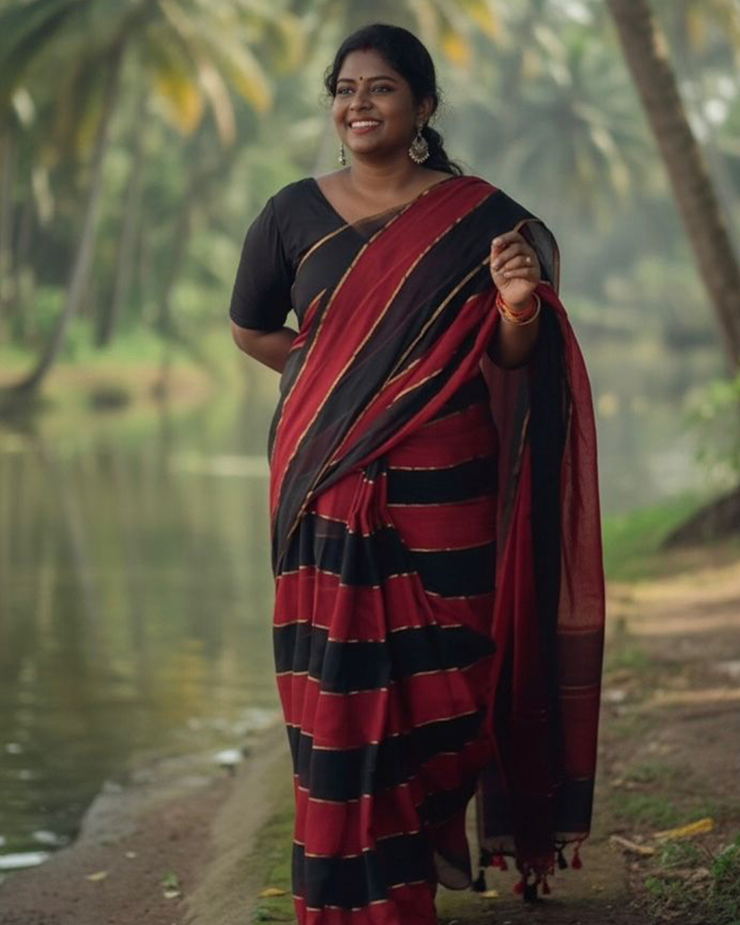 Jari Border Mul Cotton Saree